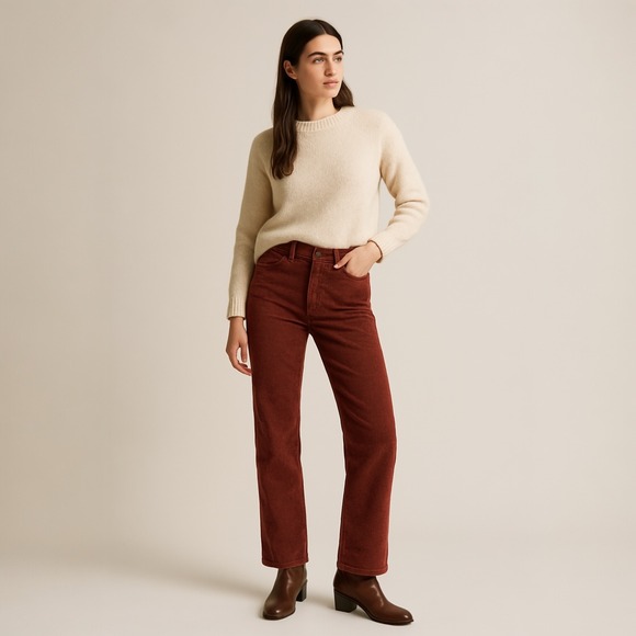 Imogene and Willie Women Corduroy Pants Amelia 27 Straight...